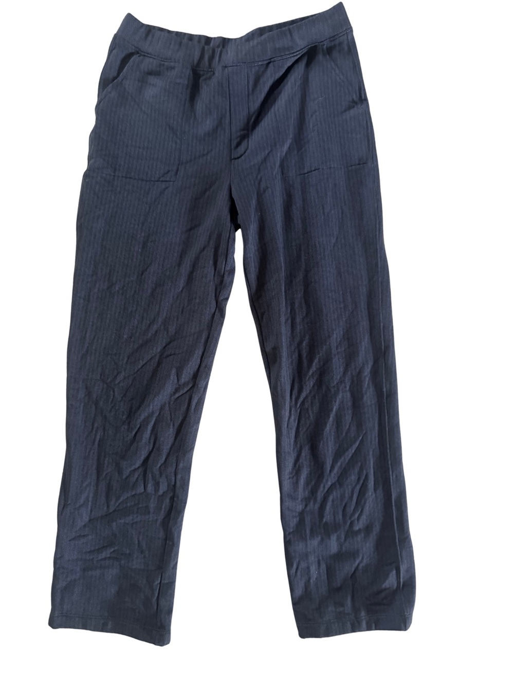 Mondetta Women's Navy Pinstripe Trousers